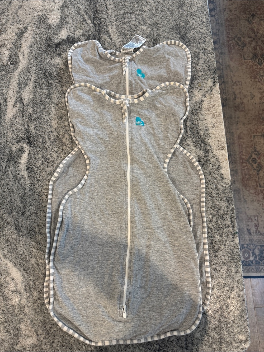 Love To Dream Grey Baby Swaddle Zip-Front Sleep Sacks - Kids Pajamas